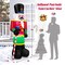 Costway 8FT Inflatable Nutcracker Soldier w/ 2 Built-in LED Lights, Sandbags & Air Blower